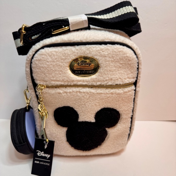Her Universe Handbags - NWT Our Universe Disney Mickey Mouse Ski Sherpa Convertible Crossbody Bag.